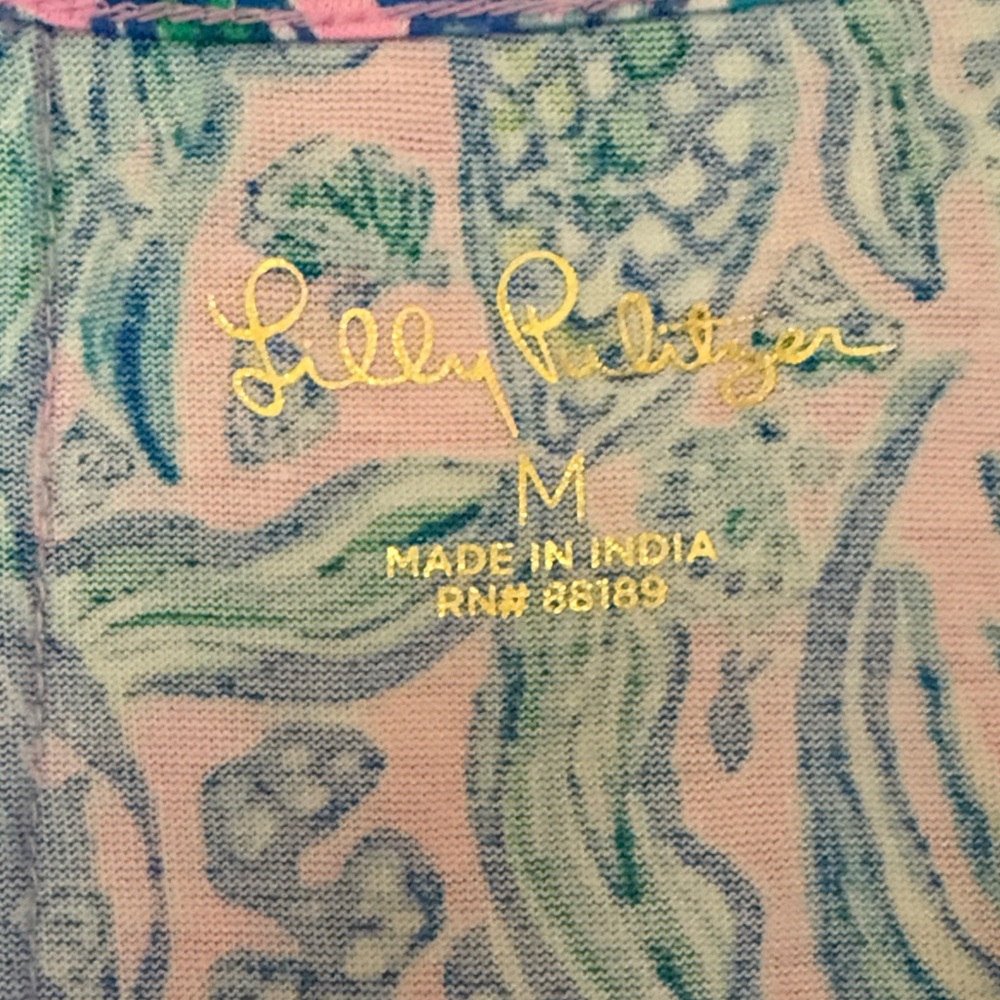 NWT Lilly Pulitzer Lela Henley Tank Pastel Mermaid Patterned Dress - Picture 2 of 6